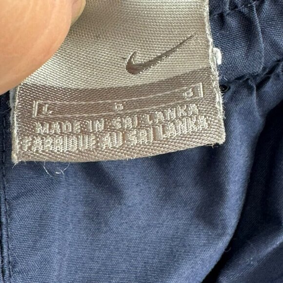 Nike Navy Blue & Gray Swim Trunks Mens Size L With Mesh Lining - Picture 4 of 6